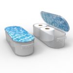 Nykia Designs Bathroom Toilet Paper Storage Solution - Blue Mosaic