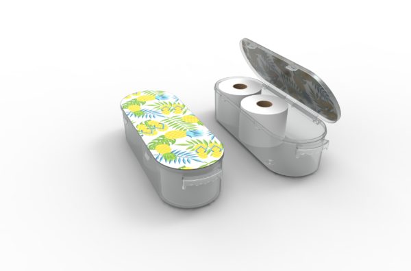 Nykia Designs Bathroom Toilet Paper Storage Solution - Pineapples