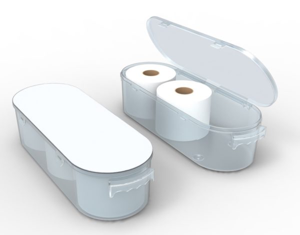 Nykia Designs Koribox Clever Toiletpaper Storage Bathroom Storage - Pure White